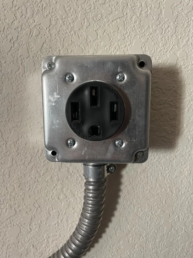 NEMA 14-50 outlet installed for Smart Home Electrical in Smithton